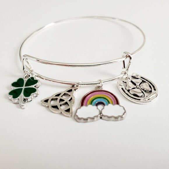 *Host Pick* Silver Adjustable Women's St Patrick's Day Bracelet - Picture 12 of 12